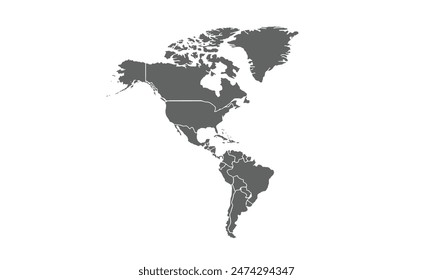map isolated on white background. for website layouts, background, education, precise, customizable, Travel worldwide, map silhouette backdrop, earth geography, political, reports.
