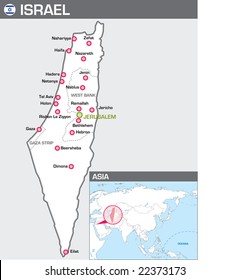 Map of Israel