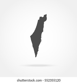 Map of Israel.