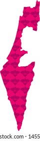 map of Israel. vector illustration