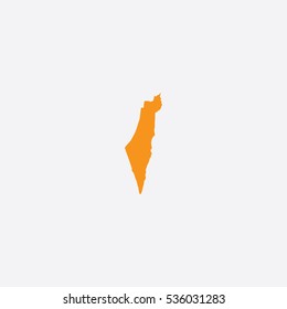 Map of Israel Vector Illustration