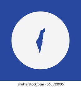 Map of Israel Vector Illustration

