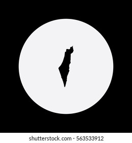 Map of Israel Vector Illustration

