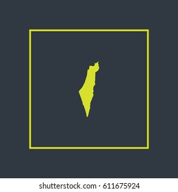 Map of Israel Vector Illustration