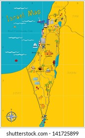 Map of Israel's sights