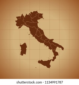 map of Italy