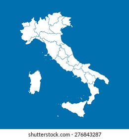 map of Italy
