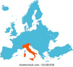 map of Italy