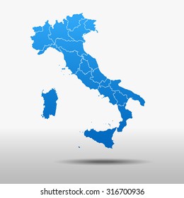 map of Italy