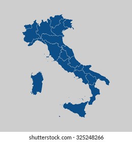 map of Italy