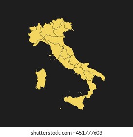 map of Italy