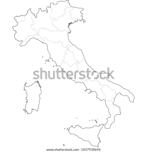 イタリアの地図 のベクター画像素材 ロイヤリティフリー