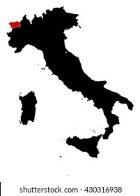 Map - Italy, Aosta Valley