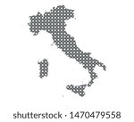 Map of Italy in circles