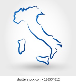 map of italy. map concept