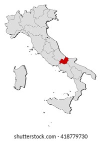 Map - Italy, Molise