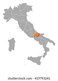 Map - Italy, Molise