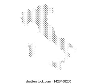 Dot Frame Map Italy Formed Dots Stock Vector (Royalty Free) 1205763817