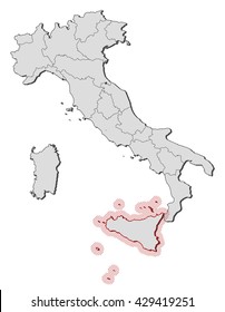 Map - Italy, Secely