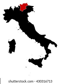 Map - Italy, Trentino-Alto Adige/Suedtirol