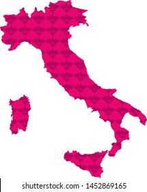 map of italy. vector illustration