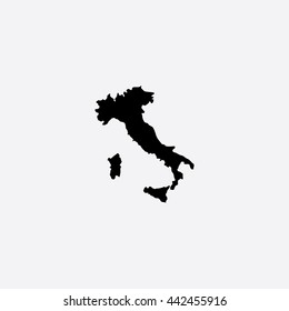 Map of Italy Vector Illustration