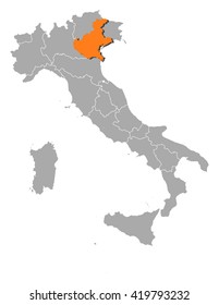 Map - Italy, Veneto