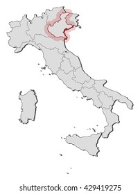 Map - Italy, Veneto