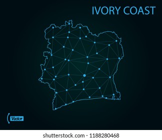 Map of Ivory Coast