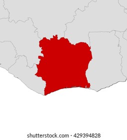 Map - Ivory Coast