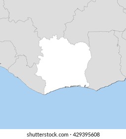 Map - Ivory Coast