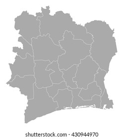 Map - Ivory Coast