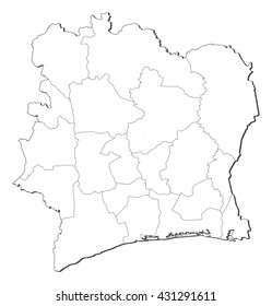 Map - Ivory Coast