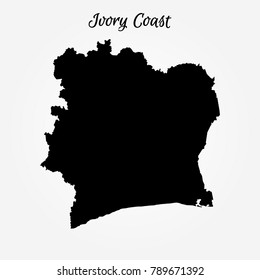 Map of Ivory Coast
