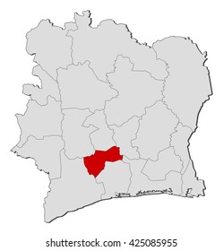 Map - Ivory Coast, Fromager