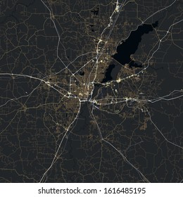 Map Jackson city. Mississippi. Map