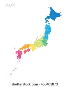 Japan Map Simple Hd Stock Images Shutterstock
