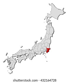 Map - Japan, Chiba