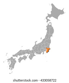 Map - Japan, Chiba