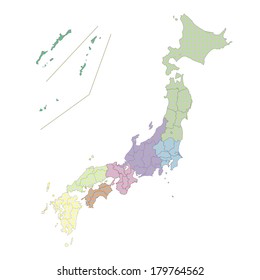 Map of Japan country