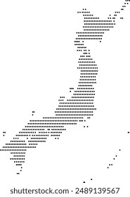 map of japan dotted isolated white background