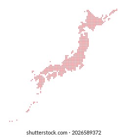 Map of Japan drawn with cross-shaped patterns
You can change the thickness of the lines in the vector files.