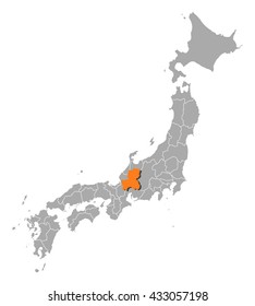 Map - Japan, Gifu