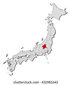 Map - Japan, Gunma