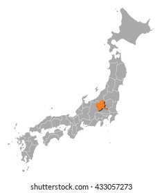Map - Japan, Gunma