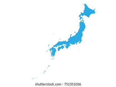 Map of japan. High detailed vector map - japan.