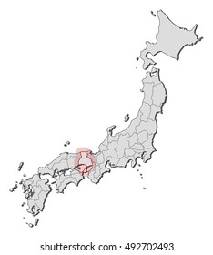 Map - Japan, Hyogo