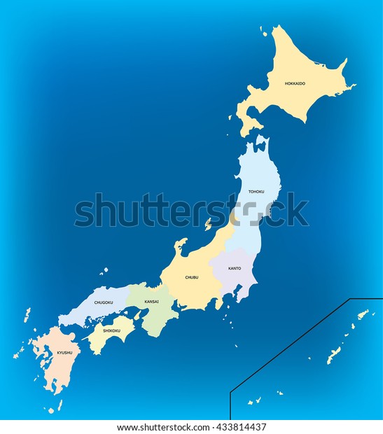 Map of Japan -\
Illustration