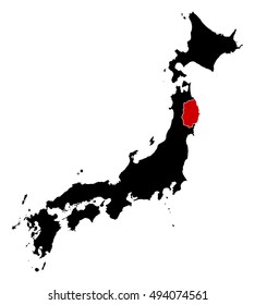 Map - Japan, Iwate