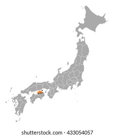 Map - Japan, Kagawa